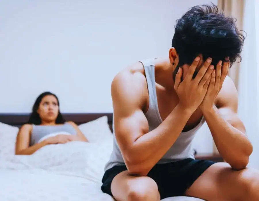 Image of upset man in need of erectile dysfunction treatment Bingley
